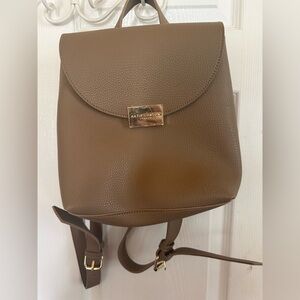 Katie Loxton Chestnut Pebbled Leather Backpack